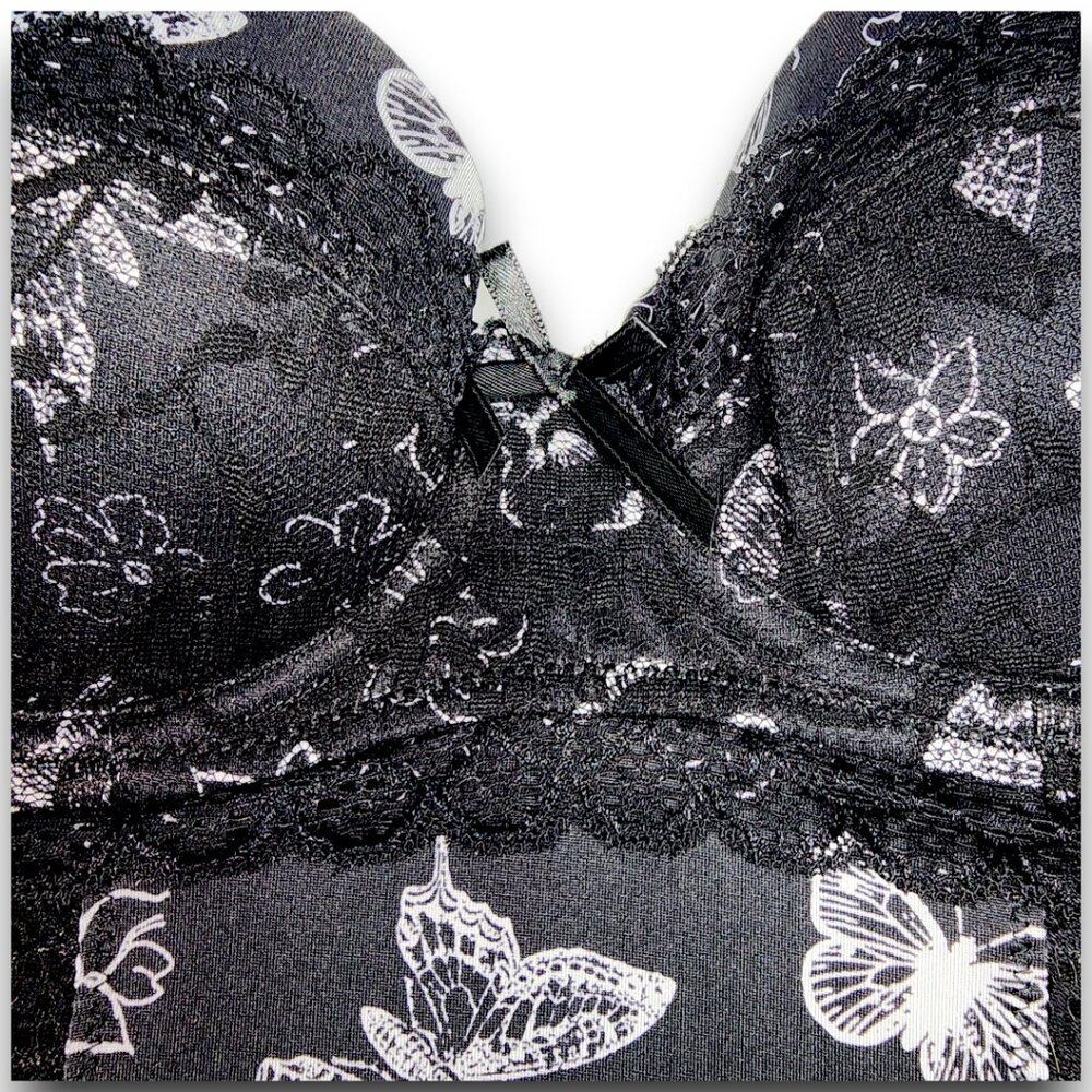 Jessica Simpson intimates  Babydoll Lingerie- SMALL- Black & White- Women's - Picture 7 of 14